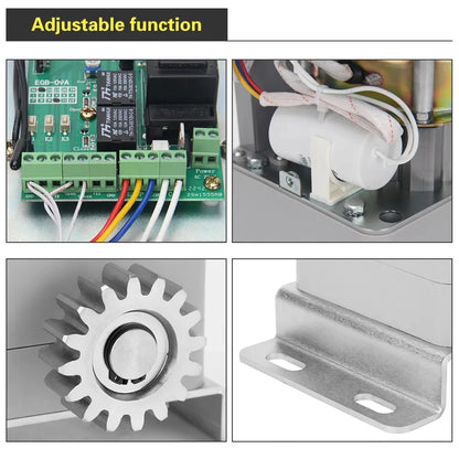 Automatic Sliding Gate Opener Kit with Light Sensor