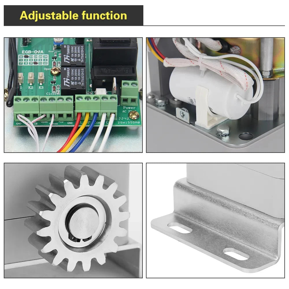Electric Sliding Gate Opener Kit with Keypad Entry