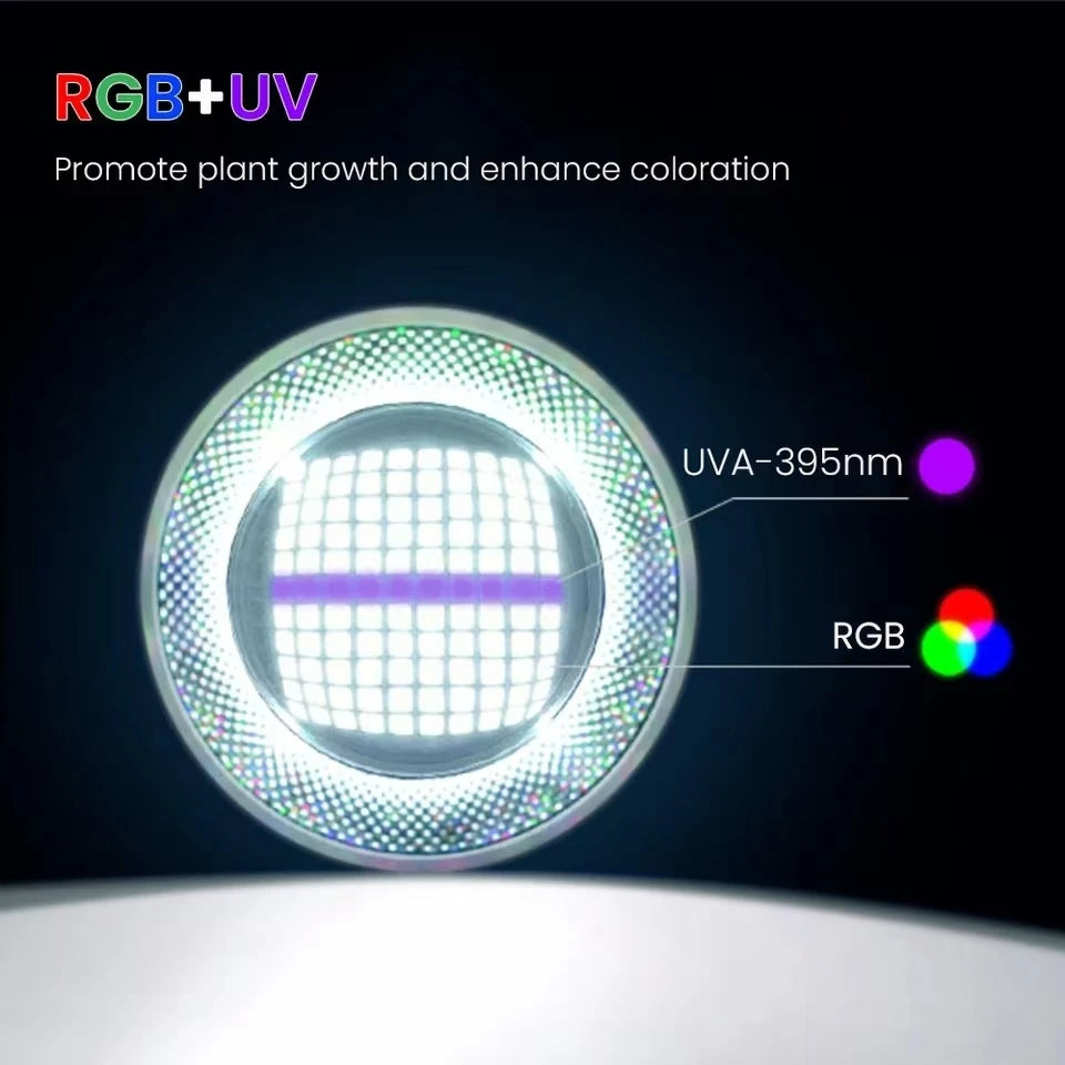 90W RGB-UV Aquarium LED Light with App Control