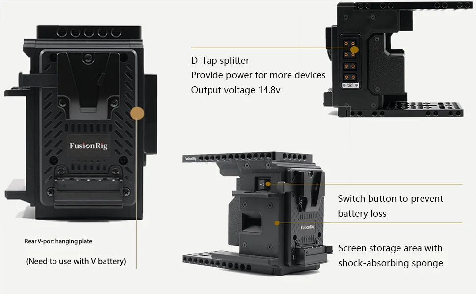 Professional Camera Cage Rig Expansion Module for Sony A7M4 A7S3