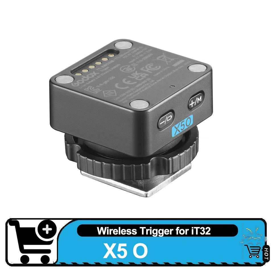 iT32 TTL HSS Camera Flash with X5-O Wireless Trigger