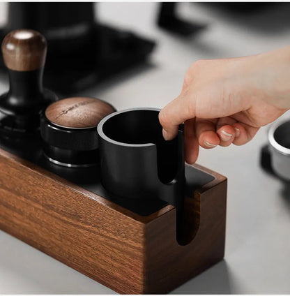 58mm Coffee Tamper Stand with Silicone Mat Base
