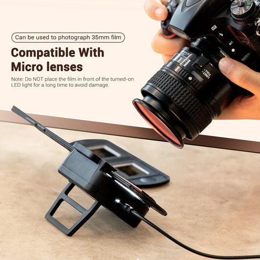 Portable Film Negative Scanner Set LED Light 35mm Slides