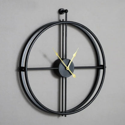 Decorative Wall Clock European Style Black Gold Needle 60cm