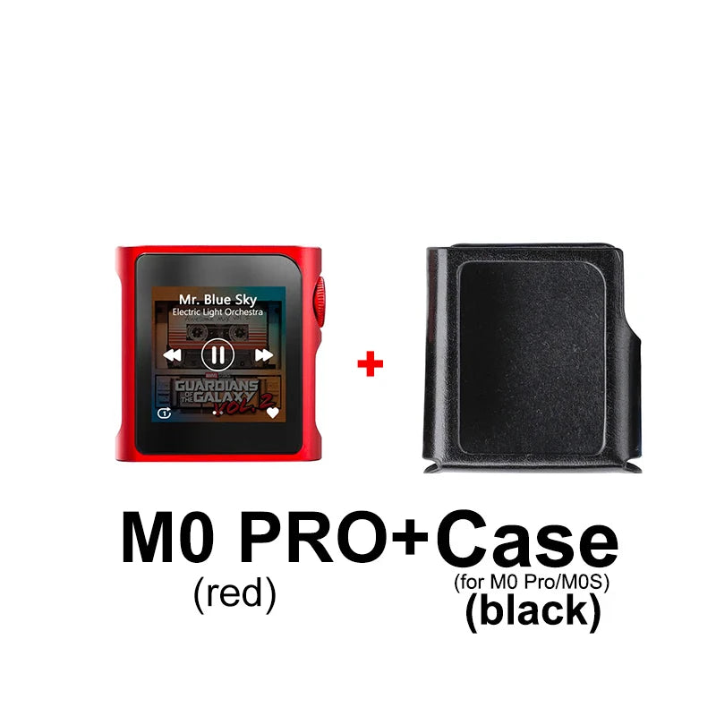 Portable HiFi USB DAC Music Player with Case Red Black