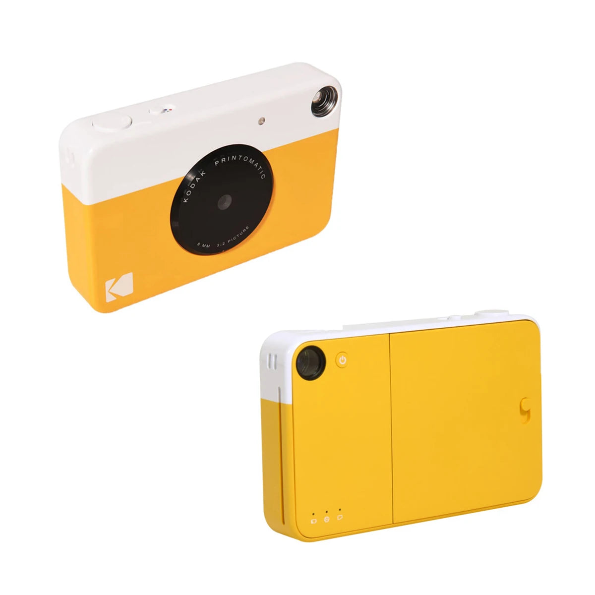 Yellow 1080p Instant Printing Camera Flash 40 Films