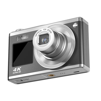 Black High Definition 4K Waterproof Dual Screen Digital Camera