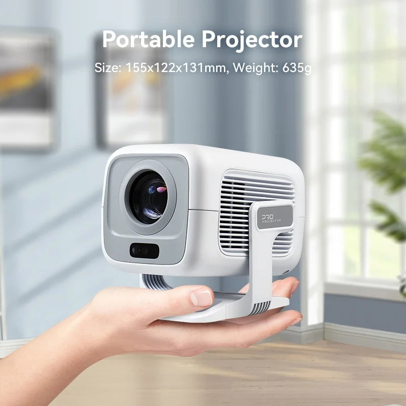 1080p Smart Projector with WiFi6 Bag and Auto Focus