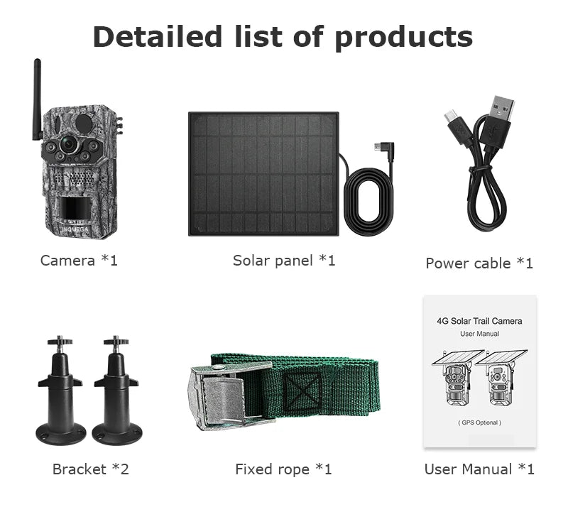 GPS 4G 5MP Trail Camera with Night Vision 32GB