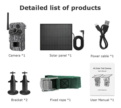 4G 5MP Outdoor Trail Camera with PIR Detection 64GB