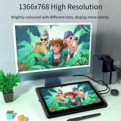 11.6 Inch LCD Drawing Tablet Display 1366x768 Pen Pressure