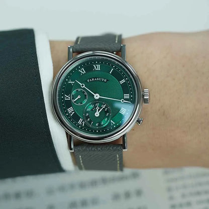 Retro Luxury Quartz Watch Men Waterproof Night Light Green