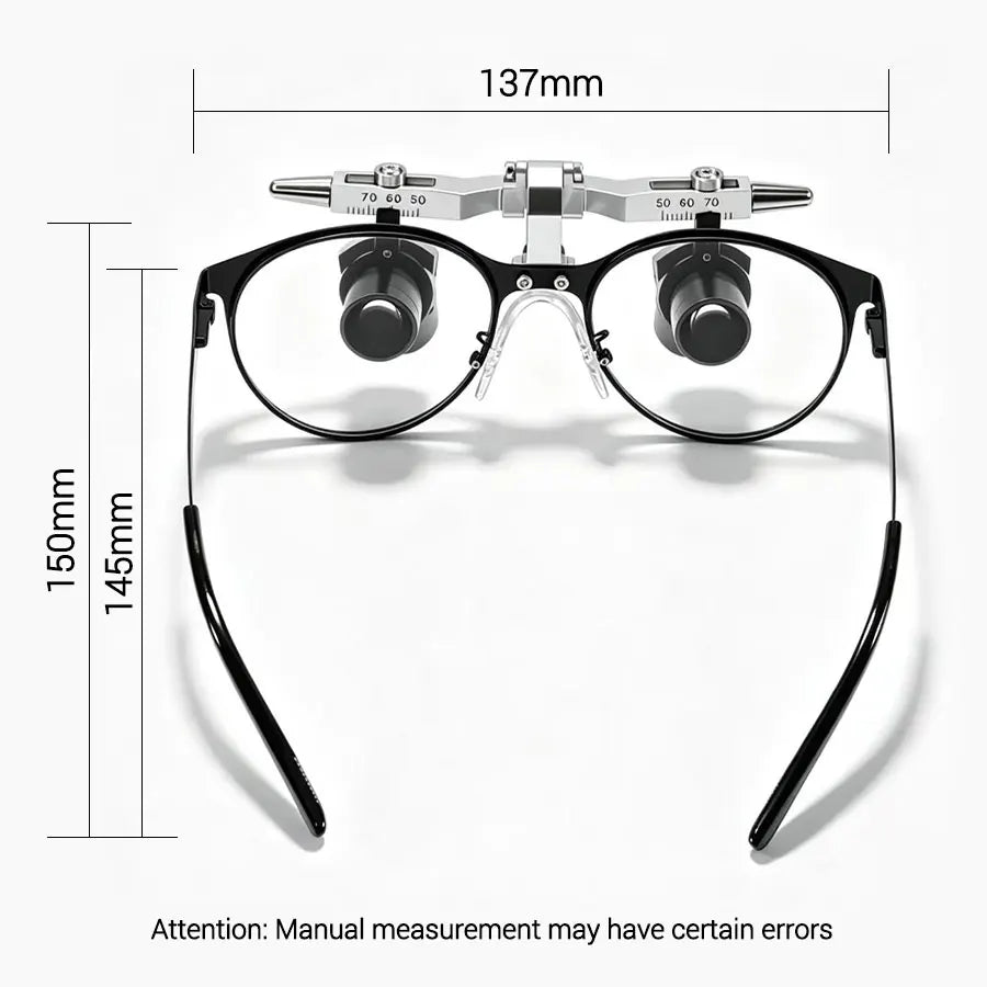 6X Head Mounted Binocular Magnifying Glass Black
