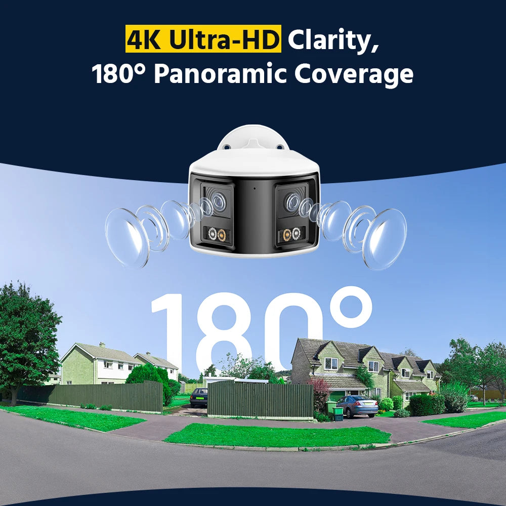 Ultra HD 4K Panoramic Security Camera with Colour Night Vision