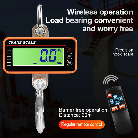 Heavy Duty Digital Crane Scale 1000kg with Remote