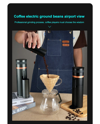 Stepless Espresso Bean Grinder for Cold Brew Silver