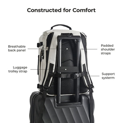 Portable School Travel Backpack 15.6 Inch Orange