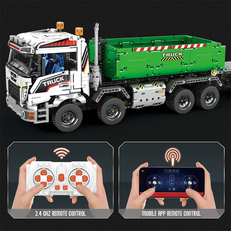 2852PCS Technical Crane Truck Building Blocks Set