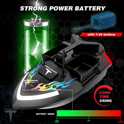 Long Battery GPS Bait Boat 12000mAh Auto Return