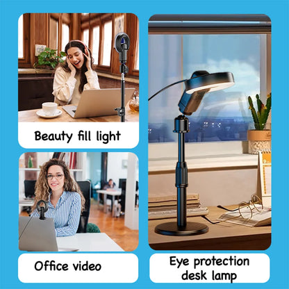 4K Streaming Webcam with AI Autofocus and Ring Light