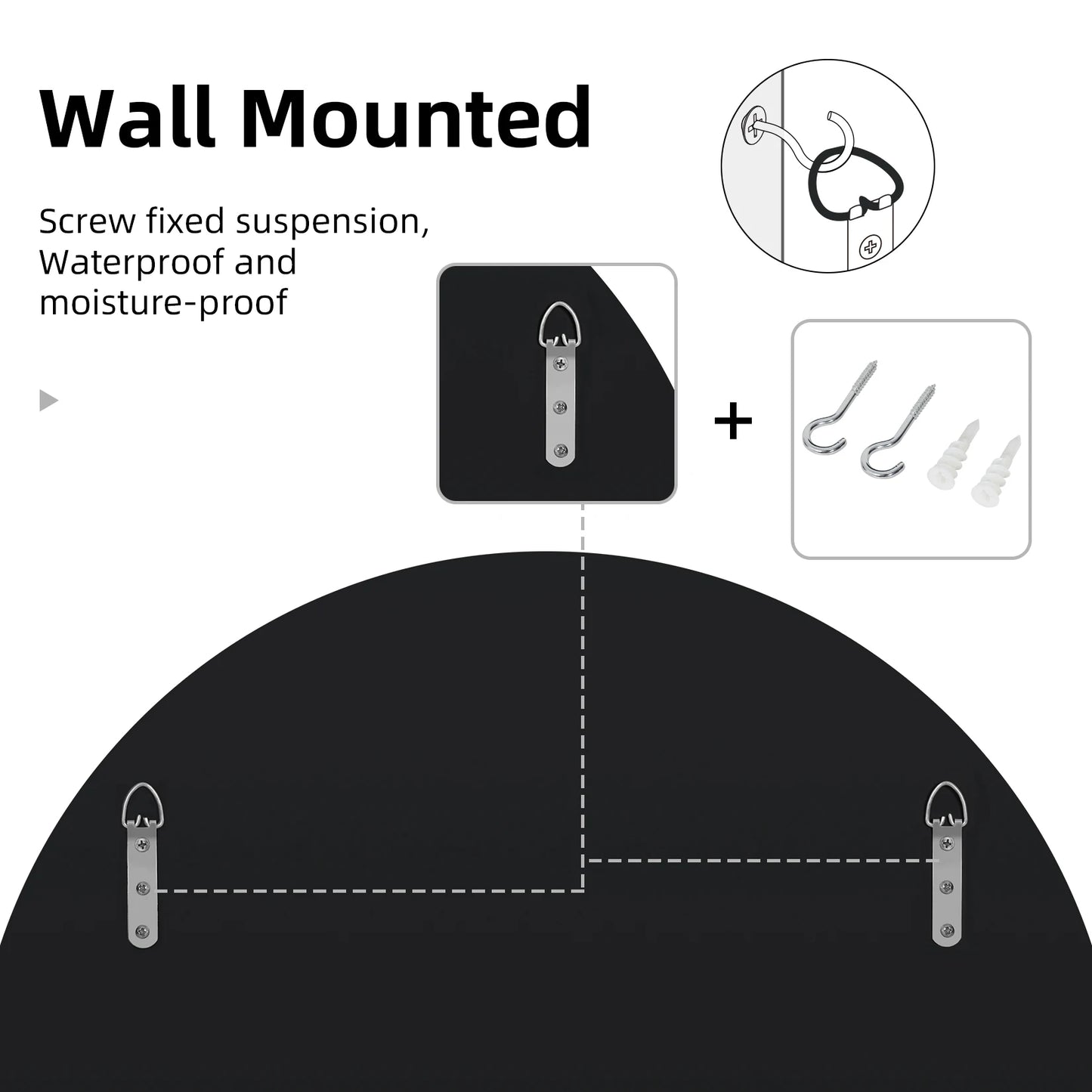 Decorative Round Starburst Wall Mirror for Hallway Bathroom