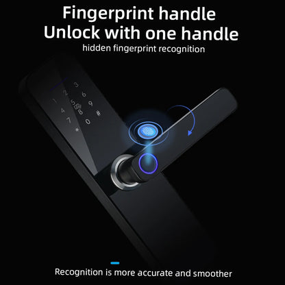 Smart Door Lock Tuya WiFi Fingerprint Password App Keyless Entry