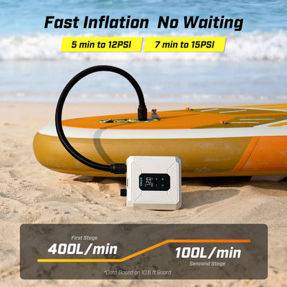 Portable Rechargeable Air Pump 20PSI for SUP Boat Mattress Tent