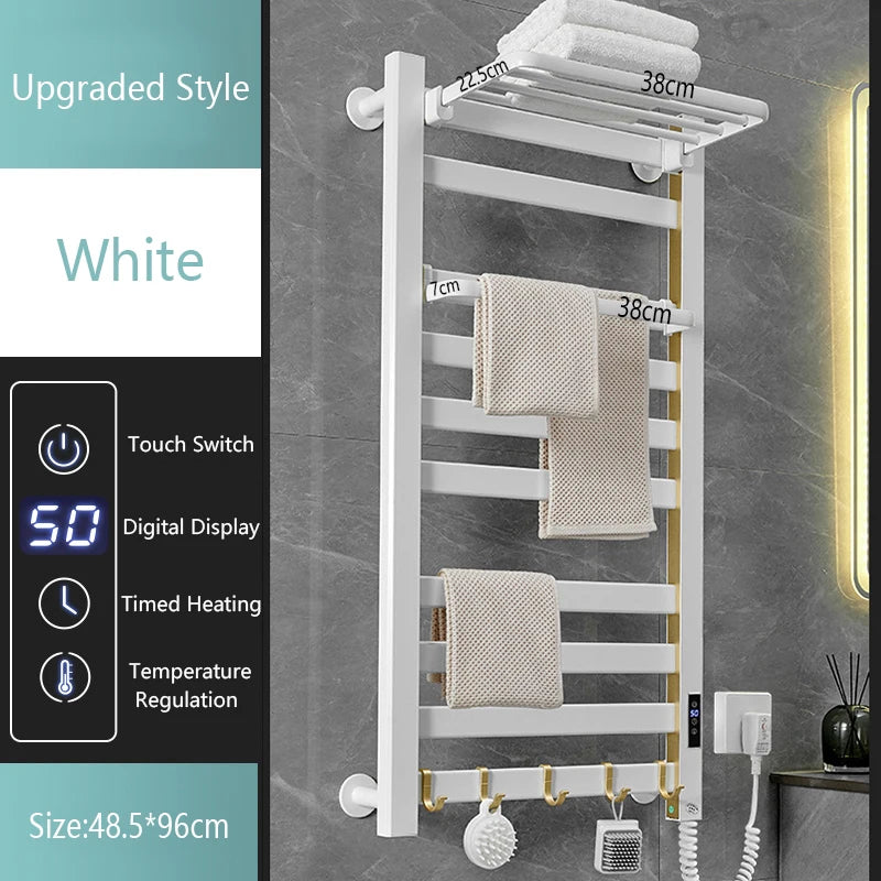 Upgraded White Electric Towel Warmer
