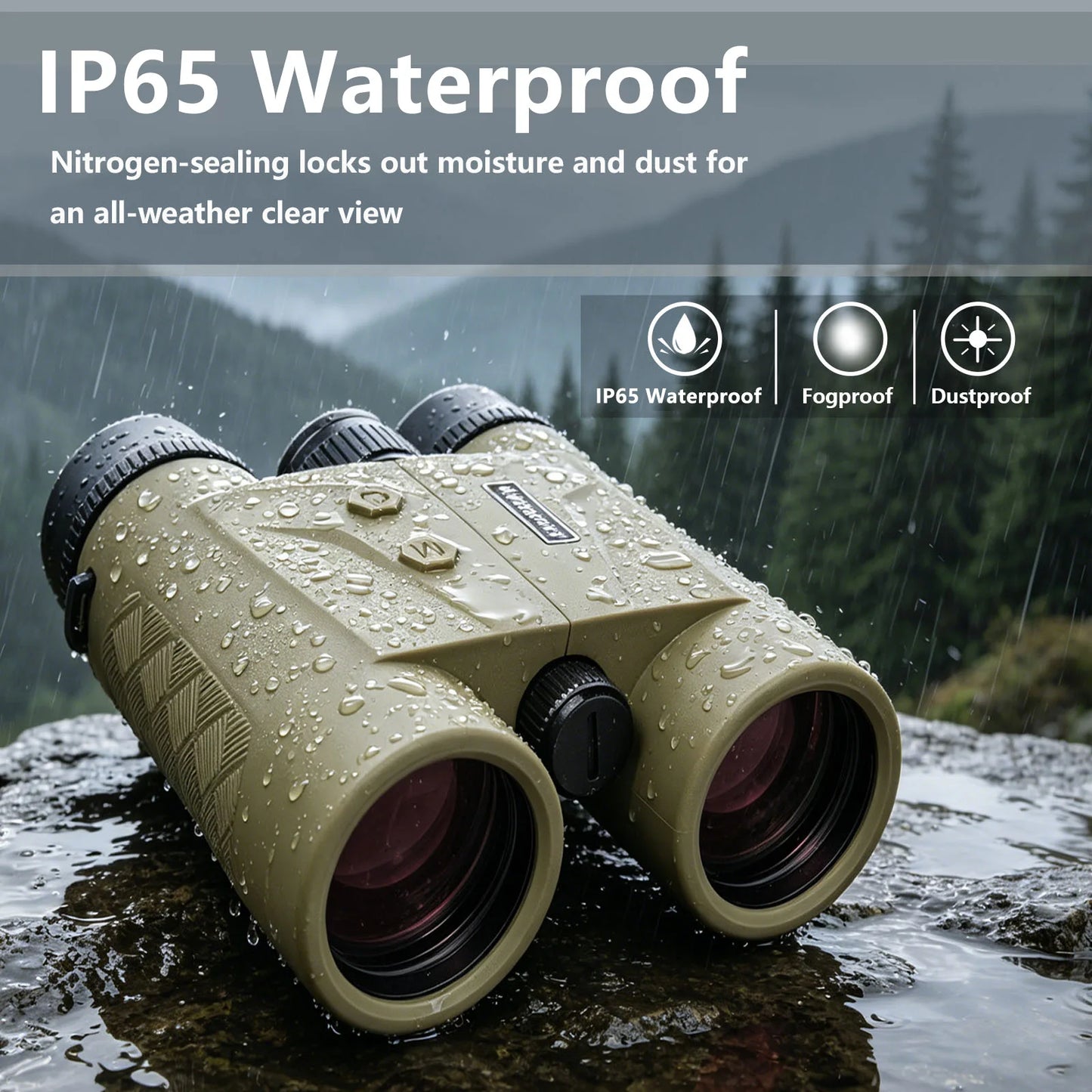 10x42 Laser Rangefinder Binoculars 1800m HD Multicoated Lens