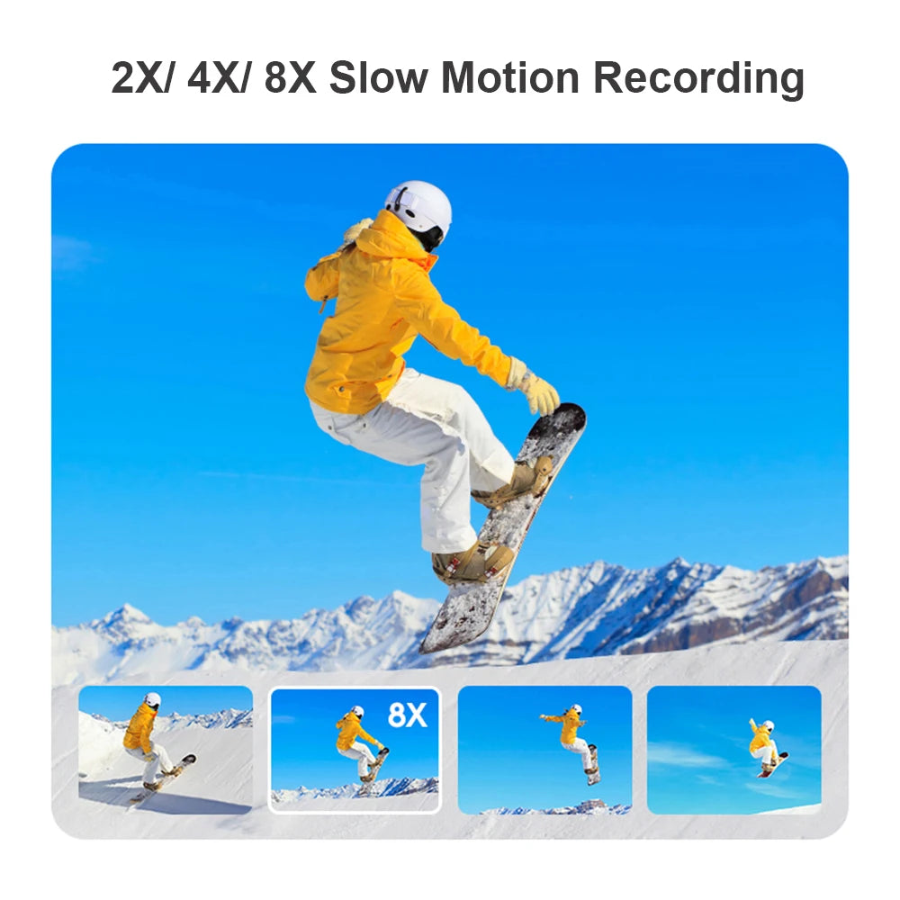 4K Wearable Head Camera WiFi Anti Shake 120 Degree