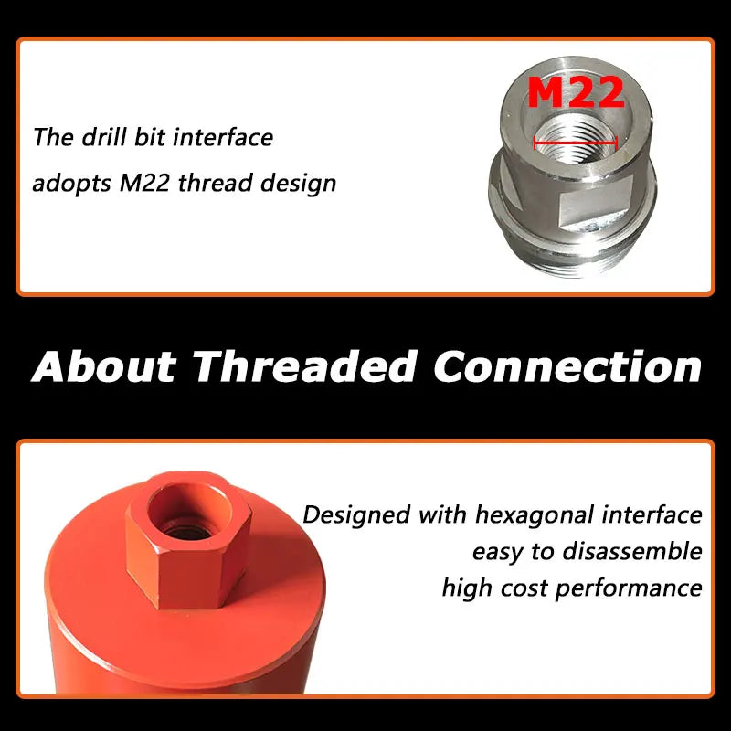 Welded Diamond Core Drill Bit for Reinforced Concrete Drilling