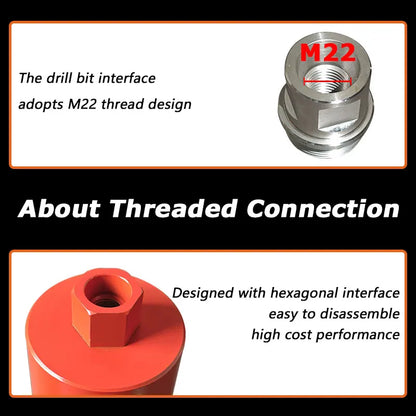 Welded Diamond Core Drill Bit for Reinforced Concrete Drilling