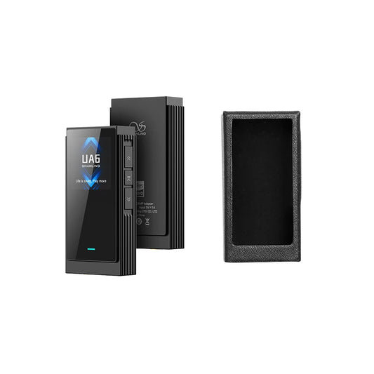 Portable HiFi USB DAC Headphone Amplifier with Case Black