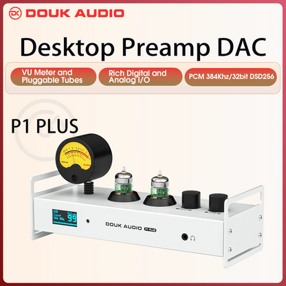 Bluetooth Tube Preamp USB DAC Headphone Amp DSD256