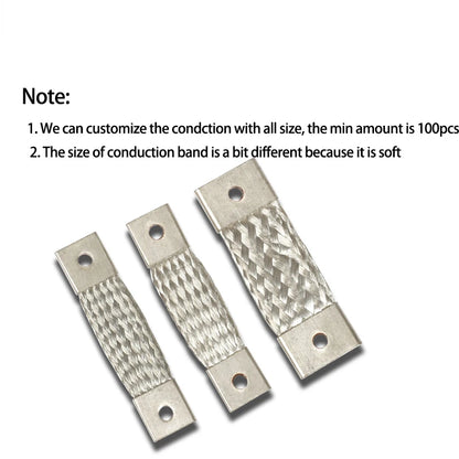 M4 75mm² Copper Braided Busbar Battery Connector Strap