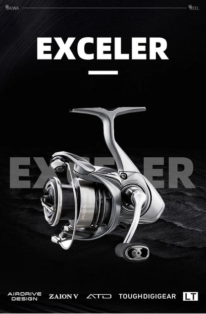 Lightweight Spinning Fishing Reel with 12kg Max Drag