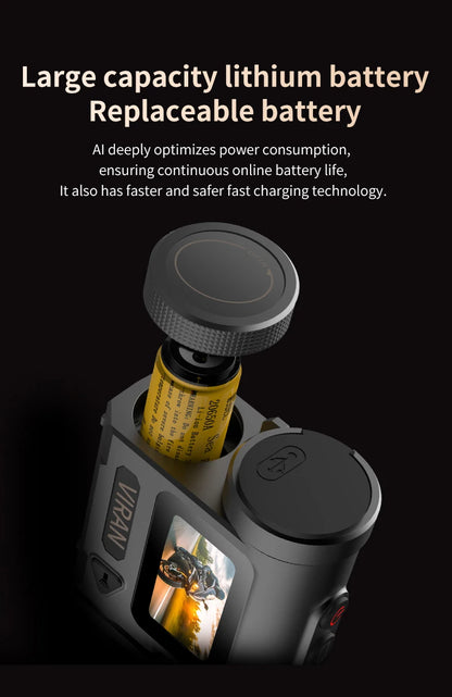 Waterproof 5K Action Camera for Bike and Helmet 32GB