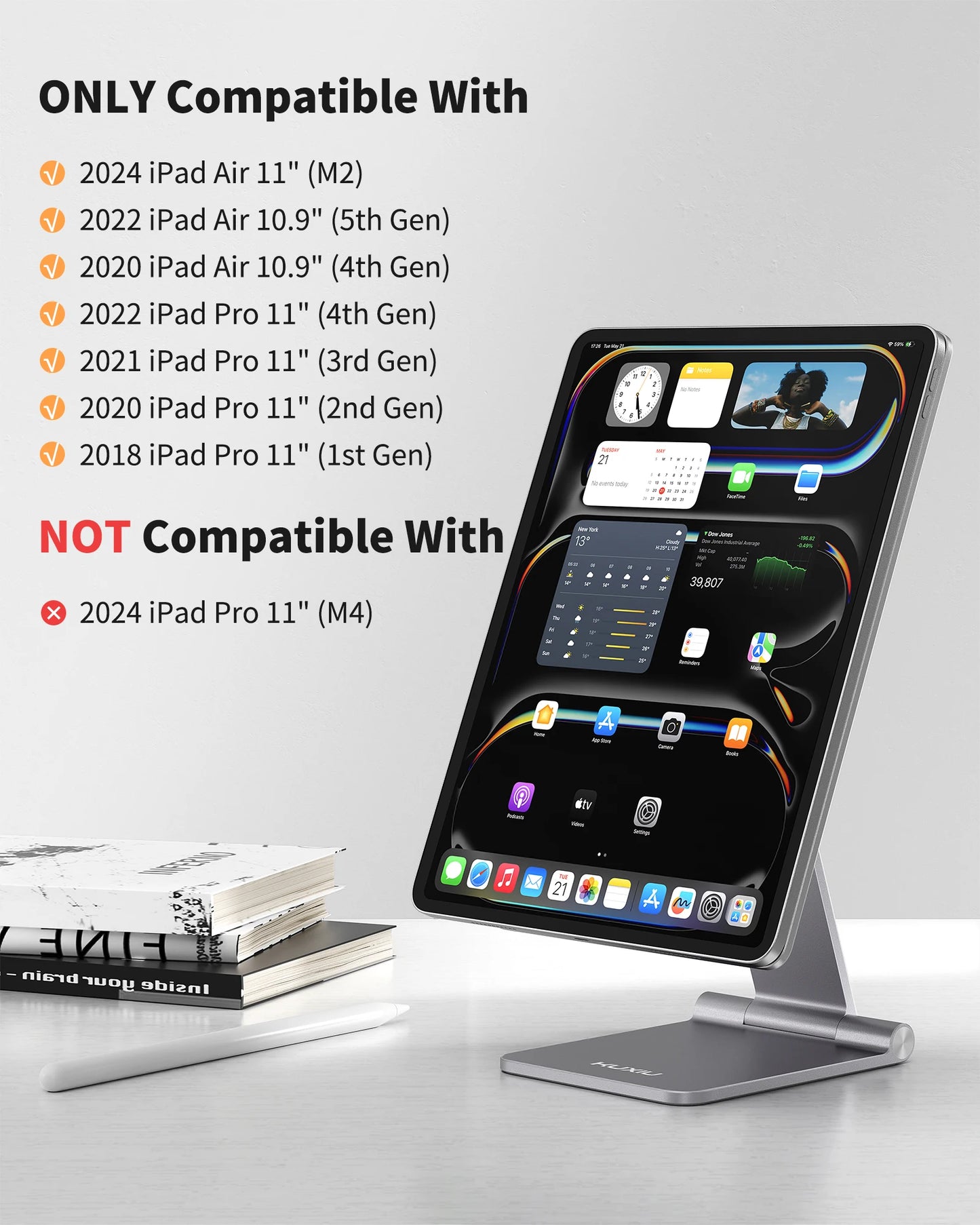 Magnetic Foldable iPad Pro 11 Stand 360° Adjustable