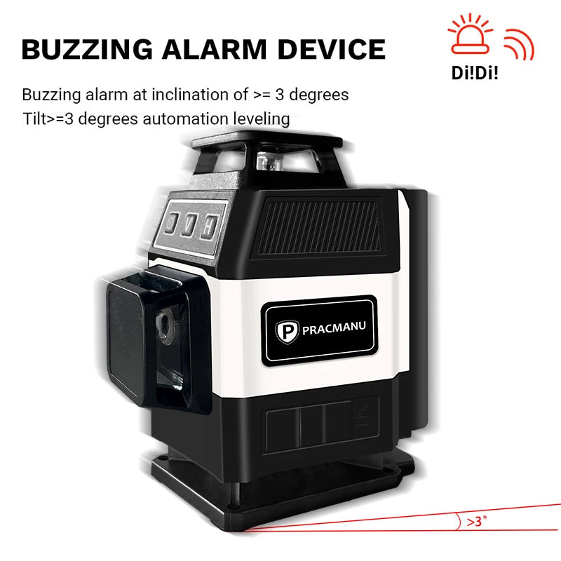 Mini 16-Line 4D Green Laser Level Self-Levelling Horizontal Vertical