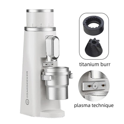 48mm Titanium Burr Coffee Grinder White Ti