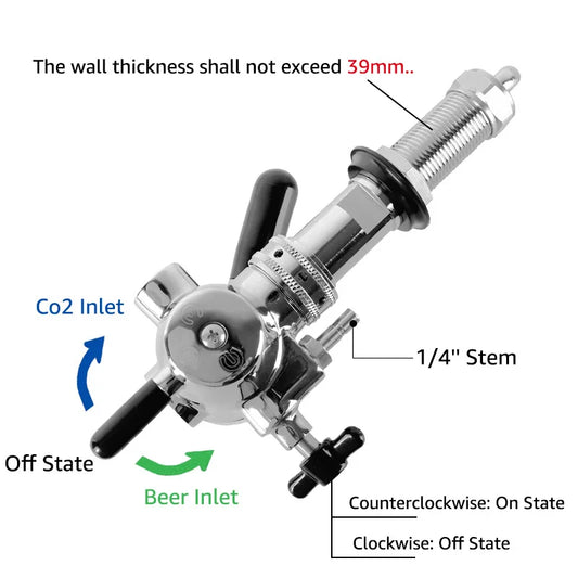Quick Connect Foam Free Beer Bottle Filler Tap