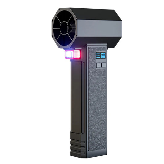 Powerful Handheld Turbo Fan with LED Light 64mm Brushless Motor