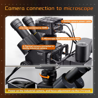 Industrial Microscope with Thermal Imaging Set