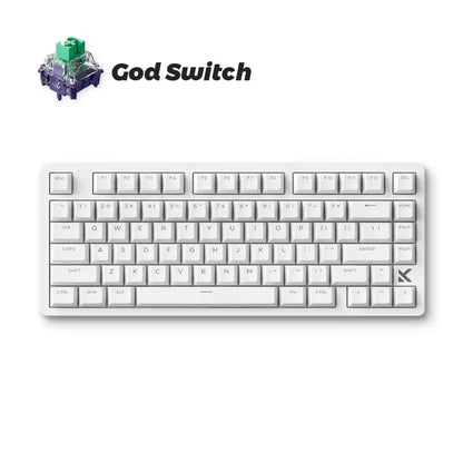 White RGB Mechanical Gaming Keyboard 8kHz