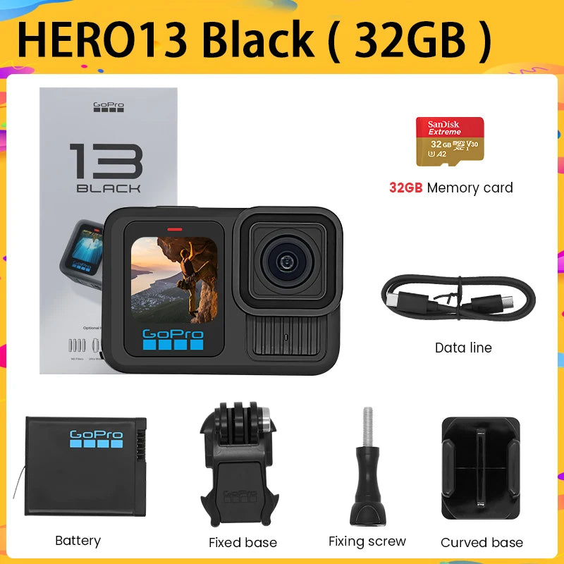 GoPro HERO 13 Black 5.3K Action Camera with HyperSmooth