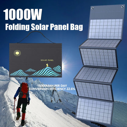Foldable Solar Panel for Outdoor Power and Charging