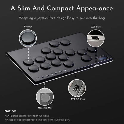 Leverless Arcade Controller Hitbox Stickless Fightstick