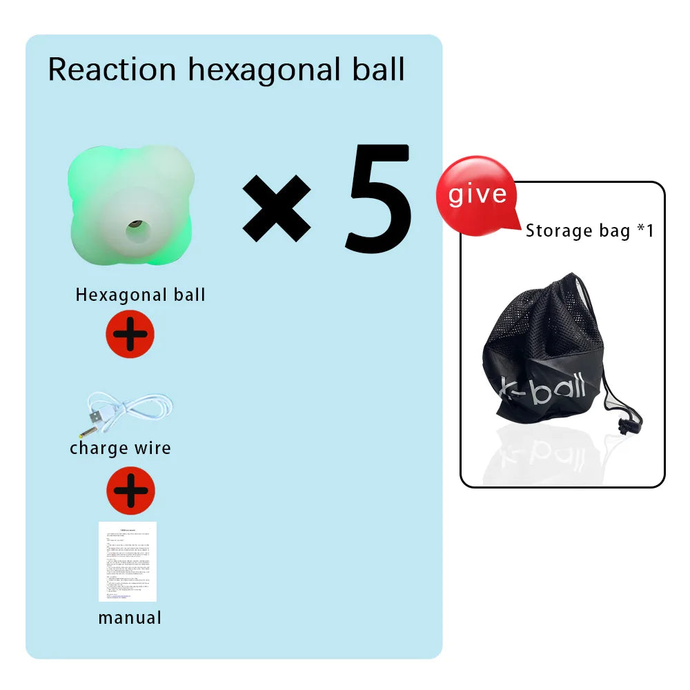 Smart Reaction Ball Set Five Pack for Reflex and Speed