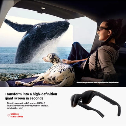 3D AR Glasses with 1200 Nits High Brightness