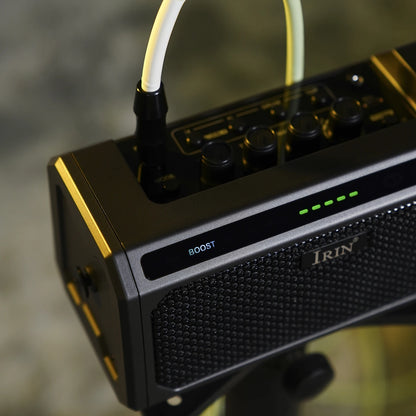 Portable 10W Black Guitar Amp with Rechargeable Battery